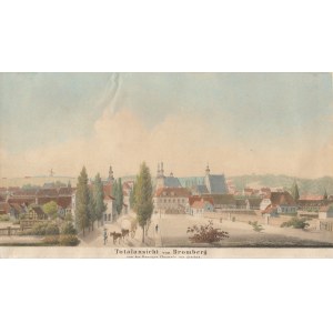 BYDGOSZCZ. Widok miasta z Danziger Chaussee (obecnie ul. Gdańska); anonim, ok. 1830