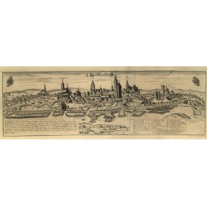 LUBLIN. Panorama miasta w 1700 r.; ryt. i wyd. G. Bodenehr II, zamieszczany w Force d'Europe..., Augsburg 1700