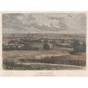 KRAKÓW. Panorama miasta; ryt. Barbant według Taylora, 1876