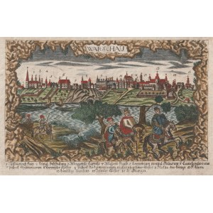 WARSZAWA. Panorama miasta; wyd. Gottfried Muller, ok. 1799