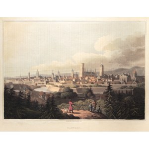 GDAŃSK. Panorama miasta; pochodzi z: T.H. Horne, The Triumphs of Europe