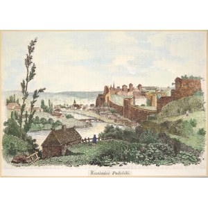 KAMIENIEC PODOLSKI. Widok miasta z twierdzą; anonim, Leszno 1842