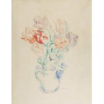 Józef PANKIEWICZ (1866-1940), Tulipany w dzbanie [Tulipany w wazonie], ok. 1920