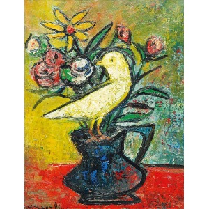 Marc STERLING (1895-1976), Still life with bird, circa 1930.