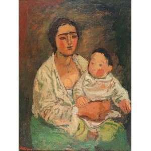 Zygmunt LANDAU (1898-1962), Matka z dzieckiem