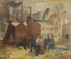 Tadeusz ROMAN (1906-1983), Widok na kopalnię, ok. 1952