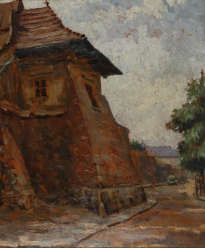 Jan CHWIERUT (1901-1973), Stare mury z Krakowa, 1959