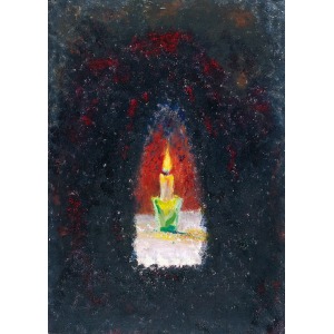 Erna ROSENSTEIN (1913-2004), Bez tytułu - Świeca, 1990