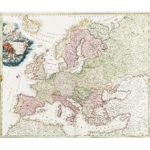 Johann Baptist HOMANN (1664-1724), Mapa Europy