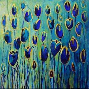 Beata GAUDY, Blue Tulips, 2021.