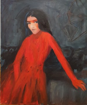 Joanna Rusinek – Kalkowska, Czerwona sukienka, 2014