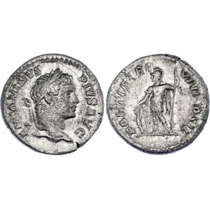 Roman Empire Caracalla AR Denarius 206 AD