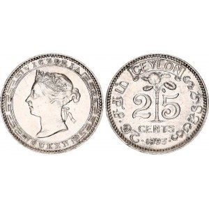 Ceylon 25 Cents 1893