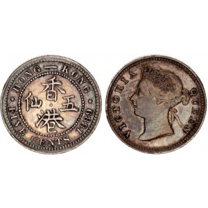 Hong Kong 5 Cents 1889