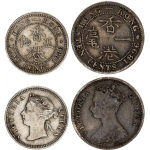 Hong Kong 5 & 10 Cents 1886 - 1896