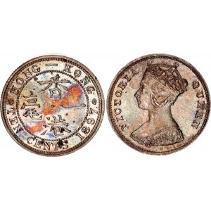 Hong Kong 10 Cents 1897 H