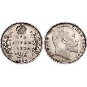 British India 1 Rupee 1904 B