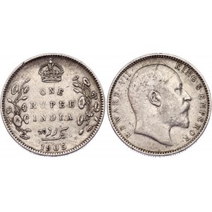 British India 1 Rupee 1905