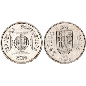 India Portuguese 1/2 Rupia 1936