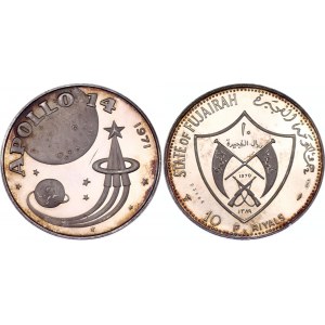 United Arab Emirates Fujairah 10 Riyals 1970 AH 1389