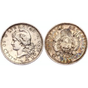 Argentina 50 Centavos 1883