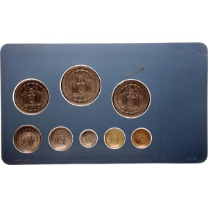 Belize Mint Set of 8 Coins 1974