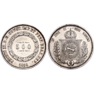 Brazil 500 Reis 1858