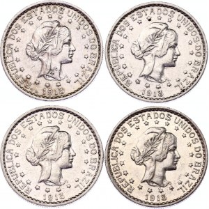 Brazil 4 x 500 Reis 1913