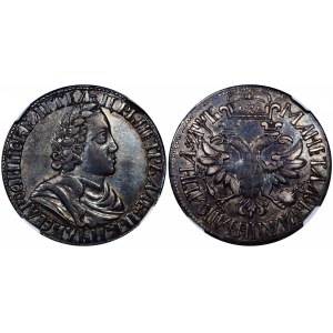 Russia Poltina 1702 (AШВ) AU 50 R2