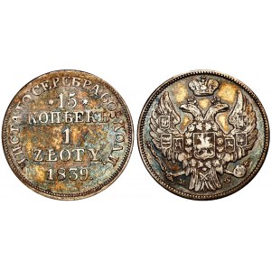 Russia - Poland 15 Kopeks - 1 Zloty 1839 MW