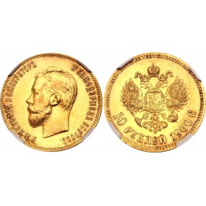 Russia 10 Roubles 1900 ФЗ NGC MS 62
