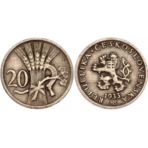 Czechoslovakia 20 Haleru 1933