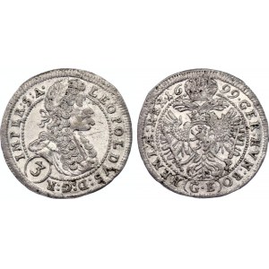 Bohemia 3 Kreuzer 1699 GE