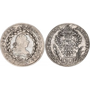 Austria 20 Kreuzer 1785 F