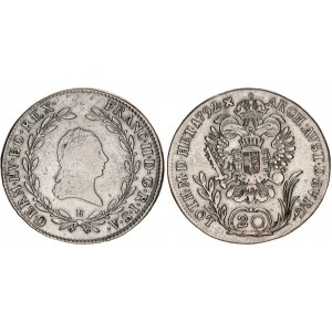 Austria 20 Kreuzer 1792 B
