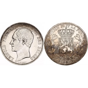 Belgium 5 Francs 1865