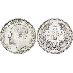 Bulgaria 2 Leva 1891 KB