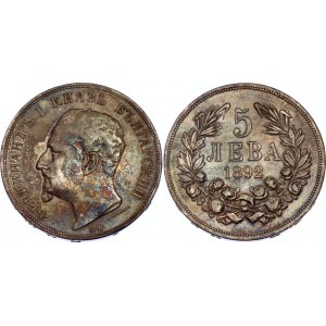 Bulgaria 5 Leva 1892 KB