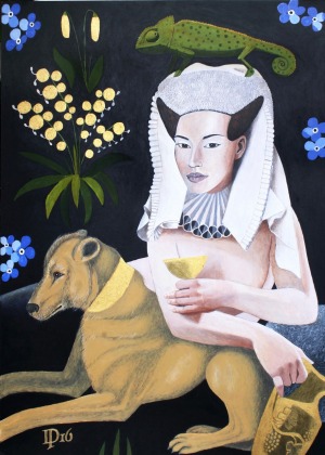 Daniel Porada, Naked woman and dog in Paradise