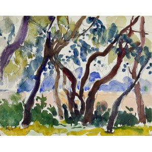 Kazimierz PODSADECKI (1904-1970), Landscape with Trees, 1969
