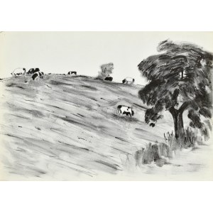 Ludwik MACIĄG (1920-2007), Cows in the pasture