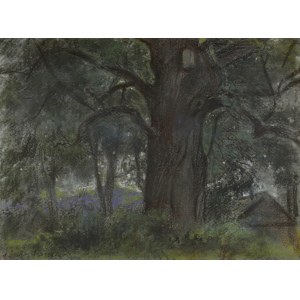 Wladyslaw SERAFIN (1905-1988), In the shadow of an ancient oak tree, 1958