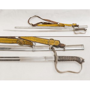 WEYERSBERG &amp; Co. MANUFACTURING, SOLINGEN, 19./20. Jh., M - 1861 PIECHOTIC OFFICER'S SWORD, AUSTRIA INCLUSIVE Belt and RUCKS.