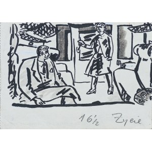 Lech Przybylski (b. 1929), Travelers - Ewan Mac Coll, 1955.