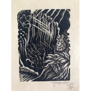 Stefan Mrożewski, Harpist from the cycle: Three Loves by K. C. Norwid, Paris 1947 add.