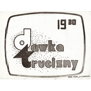 A Dose of Poison, Poland, 1980s, NSZZ Solidarity printing