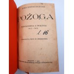 Kossak Zofia - Pożoga - memoirs from Volhynia 1917 -1919 - First Edition - Krakow 1922