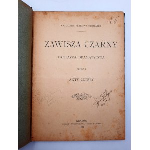 Kazimierz Przetrwa Tetmajer - Zawisza Czarny - Erste Ausgabe, Kraków 1901