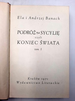 Banach Andrzej i Ewa - Podróż na Sycylię czyli koniec świata - Kraków 1971