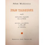 Mickiewicz A. - Pan Tadeusz - il. Andriolli - Warsaw 1959